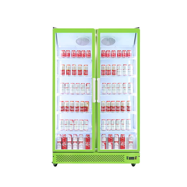 Tủ Mát 2 Cánh Kính Xanh 3 Màu Đèn