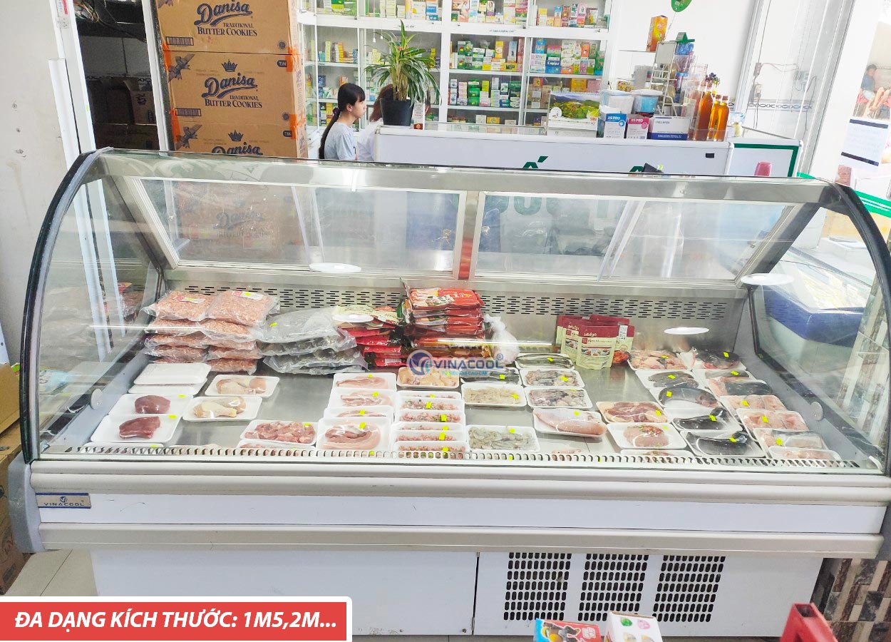 tủ mát trưng bày thịt tươi siêu thị