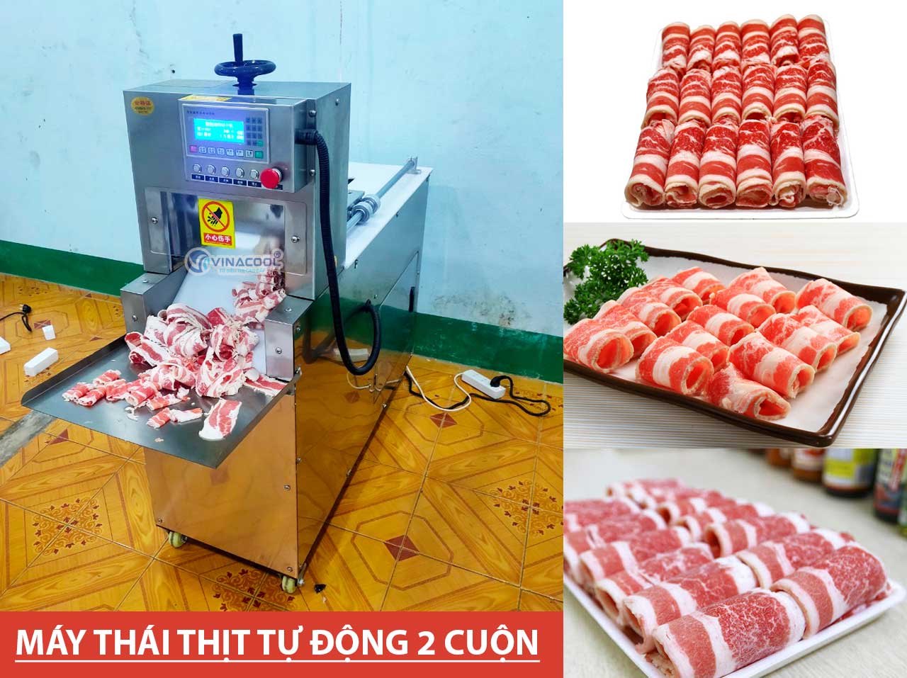 máy thái thịt bò đông lạnh Trường Phát