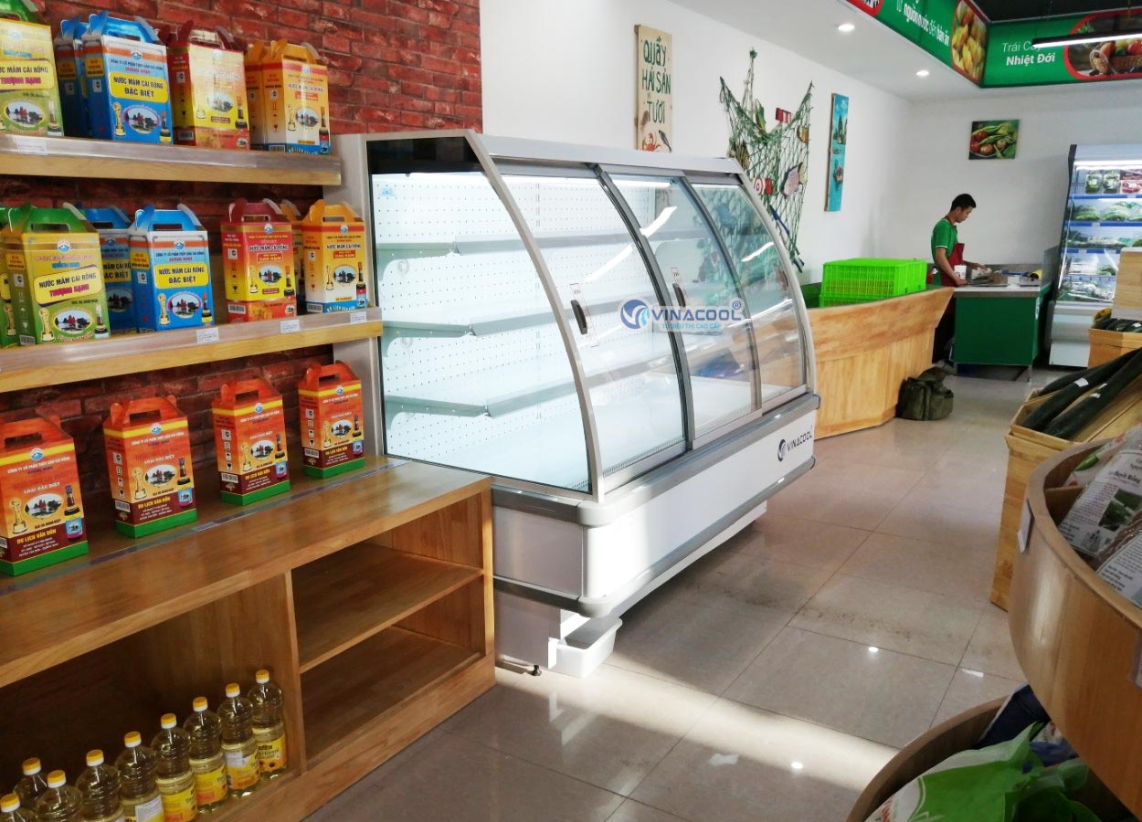 tủ thịt tươi 4 tầng màu trắng