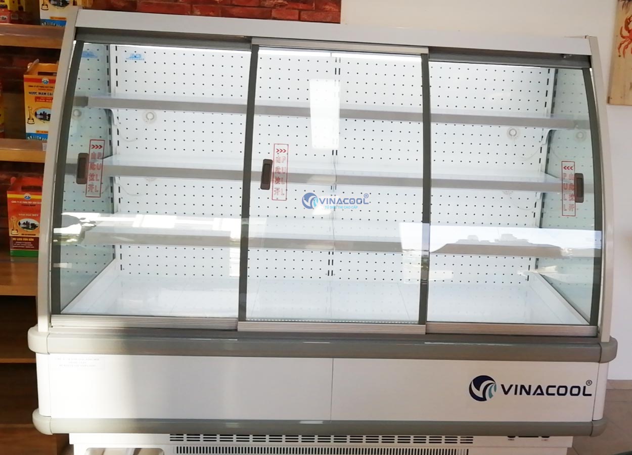 tủ mát trưng bày thực phẩm siêu thị 4 tầng