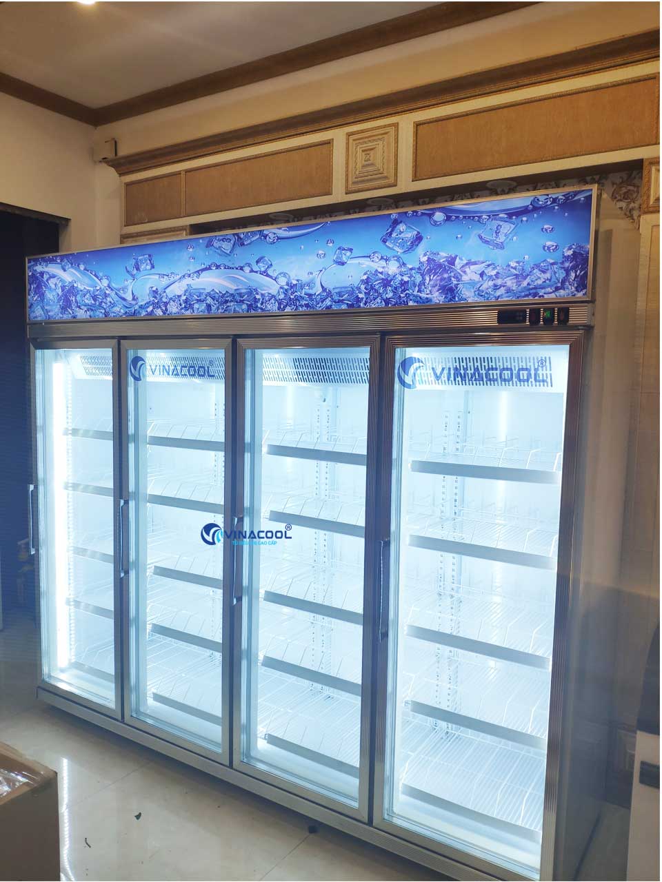 tủ mát trưng bày 4 cánh kính