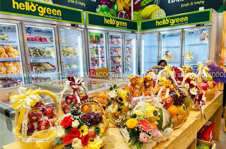 tủ mát trưng bày trái cây 3 cửa
