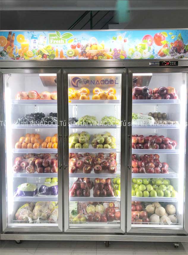 tủ mát trưng bày 3 cánh kính