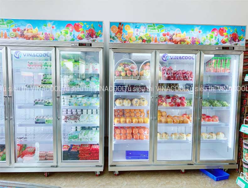 tủ mát bảo quản hoa quả 3 cánh