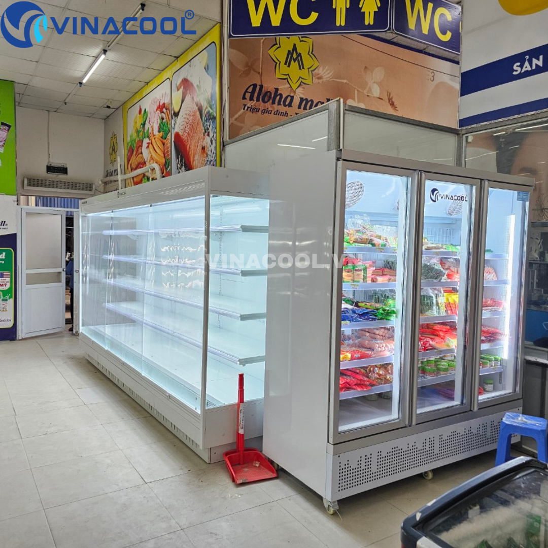 tủ mát đựng rau