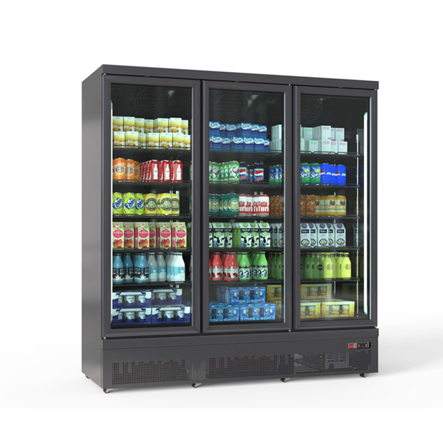 Tủ Mát 3 Cửa Kính Full Đen