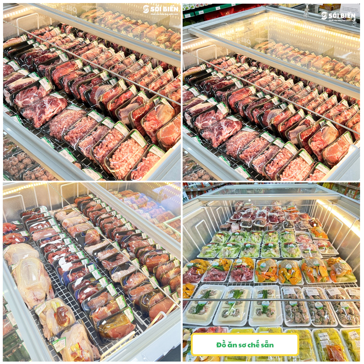 Tủ Mát Trưng Bày Thịt Tươi & Các Loại Thực Phẩm Sơ Chế Sẵn