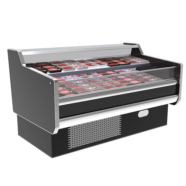 Tủ Mát Trưng Bày Thịt Tươi 2 Tầng Dạng Mở